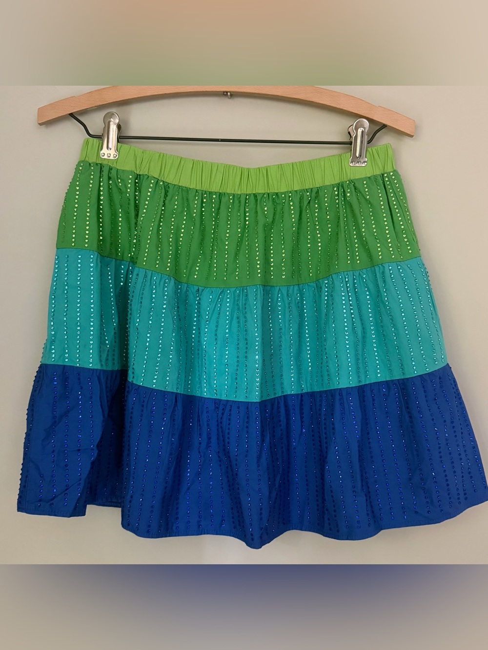 Queen of Sparkles | Rhinestone Colorblock Skort | Small